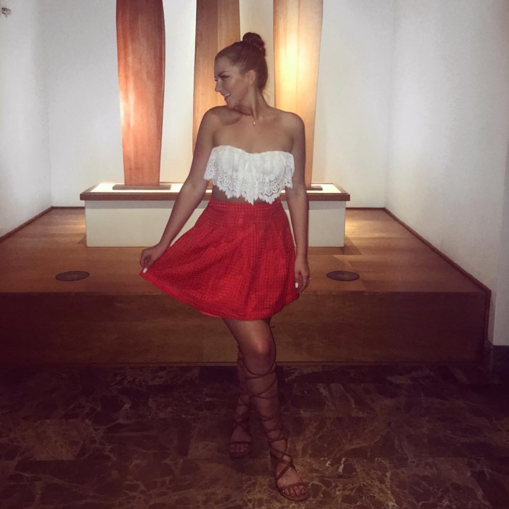 Harlow & Graham Size M Orange skirt